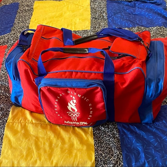 Official 1996 ATLANTA GAMES Olympic Duffel Bag Sponsored by Coca-Cola - Picture 4 of 15